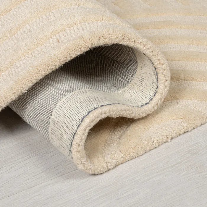 Moderner Teppich Rund - Solacio Zen Beige - Ø 160cm