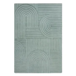 Moderner Teppich - Solacio Zen Blau Grün