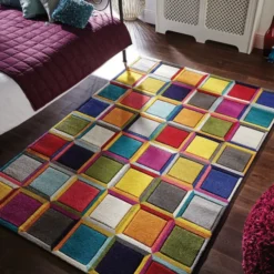 Moderner Teppich - Spectro Waltz Bunt
