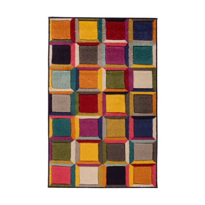 Moderner Teppich - Spectro Waltz Bunt
