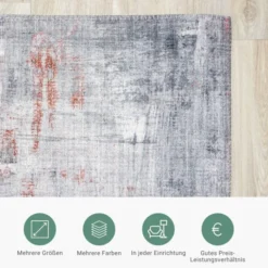 Moderner Teppich - Strength Rot Rosa