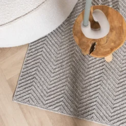 Nachhaltiger Teppich - Lorre Lines Grau Anthrazit