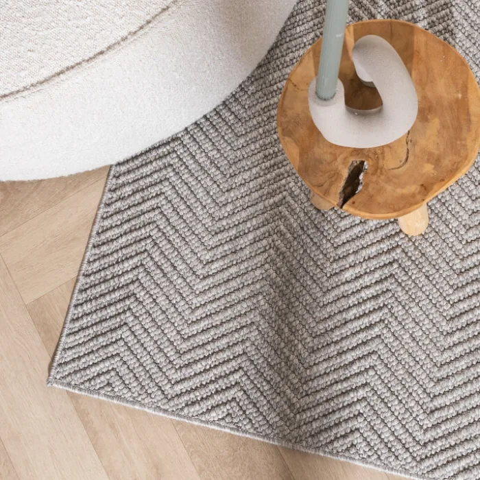 Nachhaltiger Teppich - Lorre Lines Grau Anthrazit