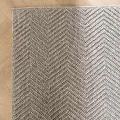 Nachhaltiger Teppich - Lorre Lines Grau Anthrazit