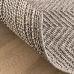 Nachhaltiger Teppich - Lorre Lines Grau Anthrazit