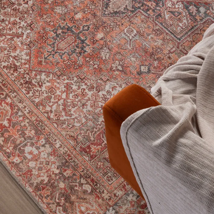 Orientteppich - Liva Kashan Terrakotta