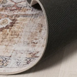 Orientteppich Rund - Leyla Medaillon Taupe