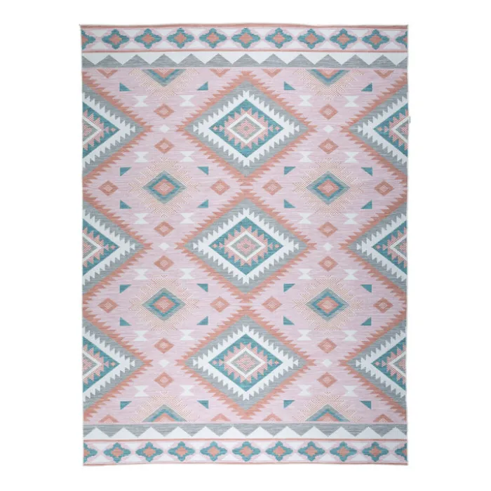 Outdoor Teppich Boho - Vedra Aztec Rosa