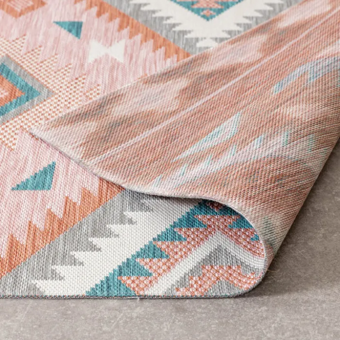 Outdoor Teppich Boho - Vedra Aztec Rosa