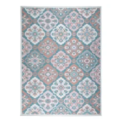 Outdoor Teppich Boho - Vedra Tile Blau