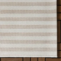 Outdoor Teppich - Capri Lines Beige Creme