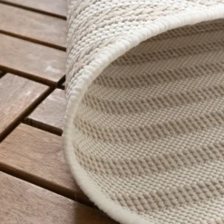 Outdoor Teppich - Capri Lines Beige Creme