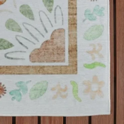 Outdoor-Teppich - Maui Border Weiß