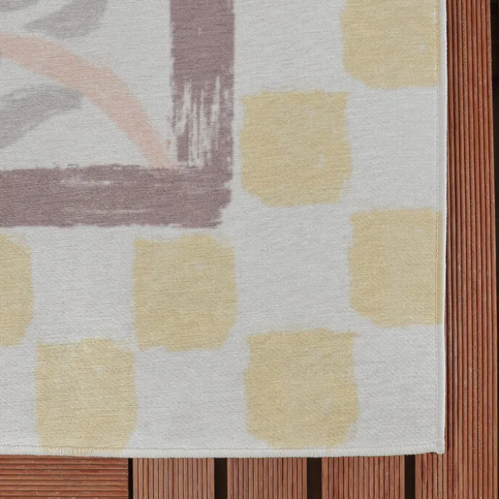 Outdoor-Teppich - Oasis Leaves Gelb Lila