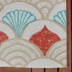 Outdoor-Teppich - Oasis Shell Blau Rot