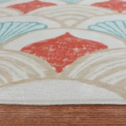 Outdoor-Teppich - Oasis Shell Blau Rot