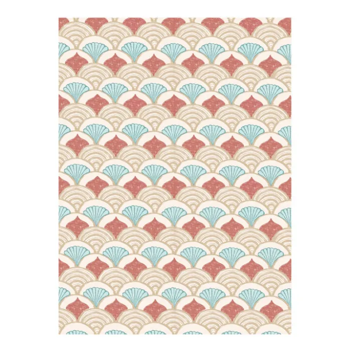 Outdoor-Teppich - Oasis Shell Blau Rot