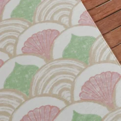 Outdoor-Teppich - Oasis Shell Rosa Grün