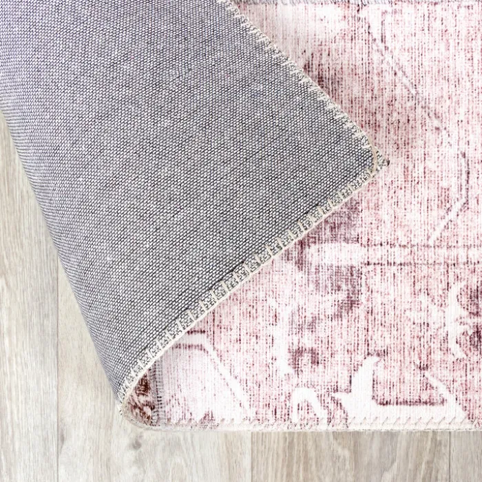 Patchwork Teppich - Lago Rot Rosa