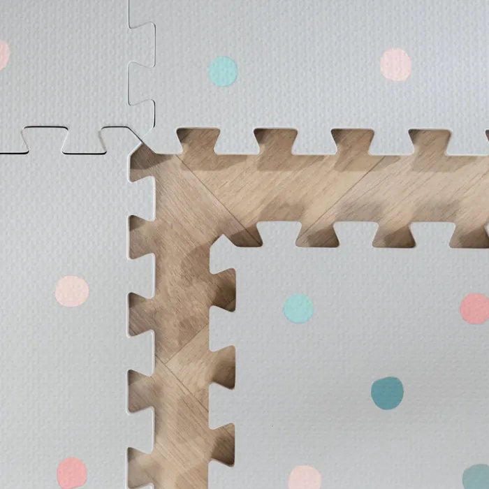 Puzzlematte - Alfie Dots Hellgrau - 120x180cm