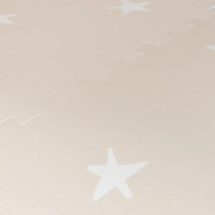 Puzzlematte - Alfie Stars Grau/Beige - 120x180cm