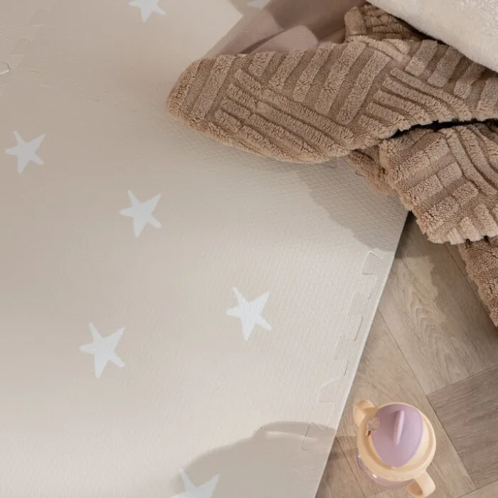 Puzzlematte - Alfie Stars Grau/Beige - 120x180cm