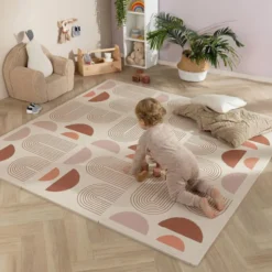 Puzzlematte - Alfie XL Arches Hellgrau Multi - 180x180cm