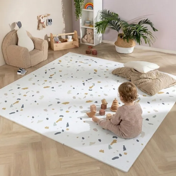 Puzzlematte - Alfie XL Confetti Bunt - 180x180cm