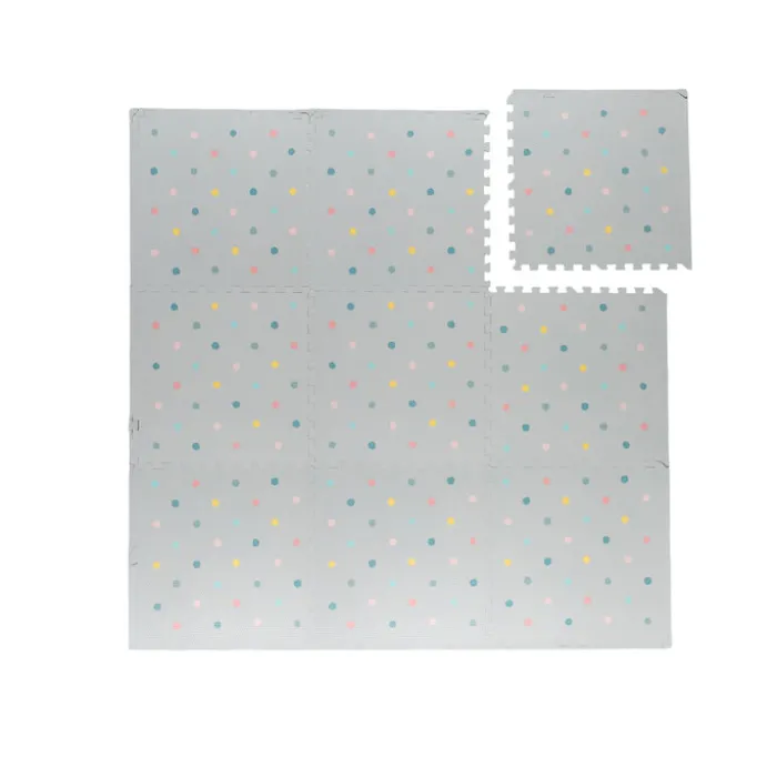 Puzzlematte - Alfie XL Dots Hellgrau - 180x180cm