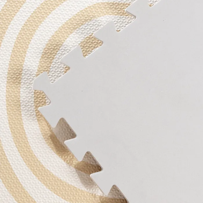 Puzzlematte - Alfie XL Grid Beige - 180x180cm