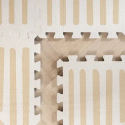 Puzzlematte - Alfie XL Grid Beige - 180x180cm