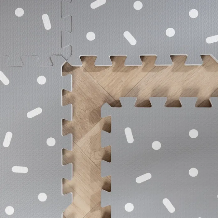 Puzzlematte - Alfie XL Sprinkles Grau - 180x180cm
