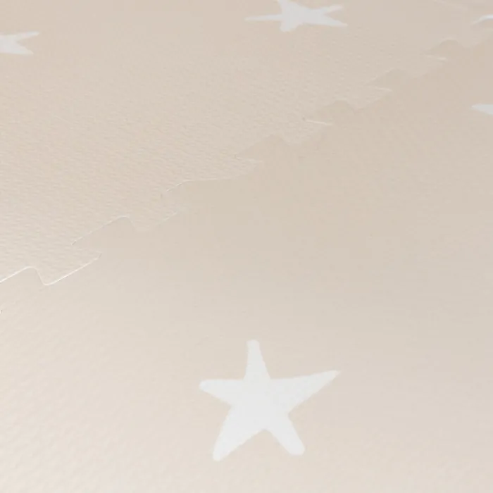 Puzzlematte - Alfie XL Stars Grau/Beige - 180x180cm
