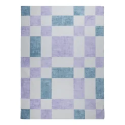 Retro In- & Outdoorteppich - Pop Cubes Lila