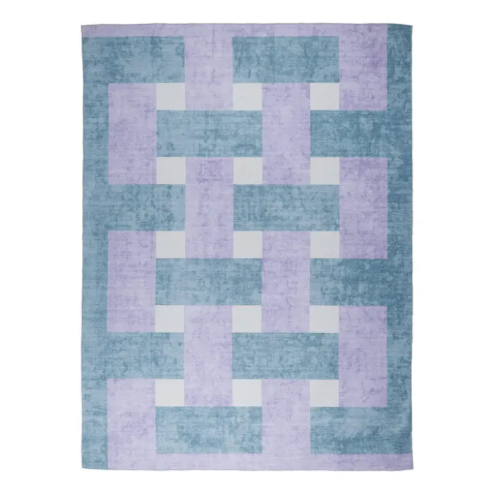 Retro In- & Outdoorteppich - Pop Lines Lila