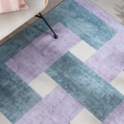 Retro In- & Outdoorteppich - Pop Lines Lila