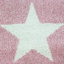 Runder Kinderteppich - Ava Bunt Rosa