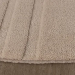 Runder Teppich Wohnzimmer - Charm Curves Beige