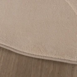 Runder Teppich Wohnzimmer - Charm Circles Beige