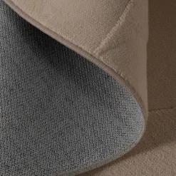 Runder Teppich Wohnzimmer - Charm Circles Beige