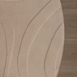 Runder Teppich Wohnzimmer - Charm Shapes Beige