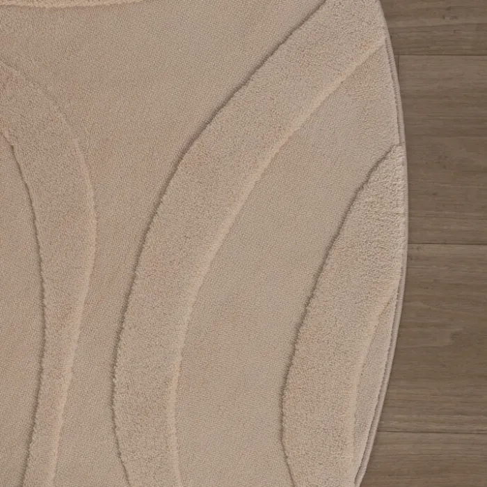 Runder Teppich Wohnzimmer - Charm Shapes Beige