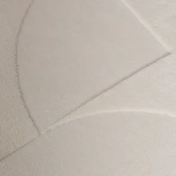 Runder Teppich Wohnzimmer - Charm Circles Weiß
