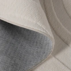 Runder Teppich Wohnzimmer - Charm Shapes Weiß
