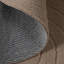 Runder Teppich Wohnzimmer - Charm Arches Beige