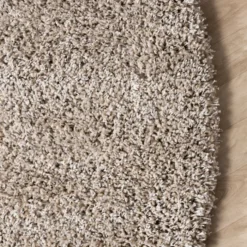 Runder Wohnzimmer Teppich - Yves Taupe