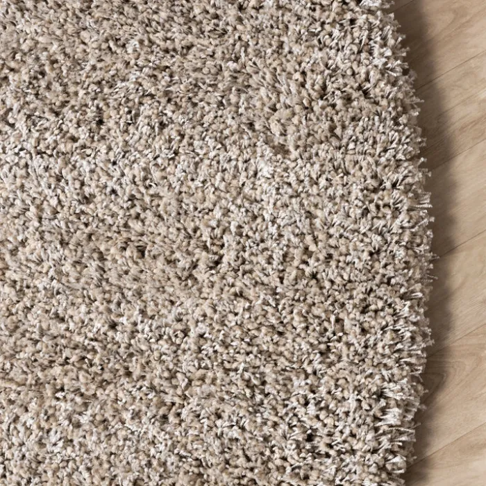 Runder Wohnzimmer Teppich - Yves Taupe