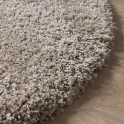 Runder Wohnzimmer Teppich - Yves Taupe