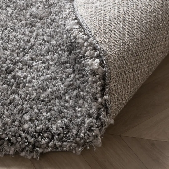 Runder Wohnzimmer Teppich - Yves Grau