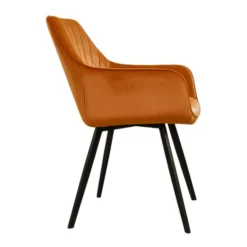 Samtstuhl - Karl Orange
